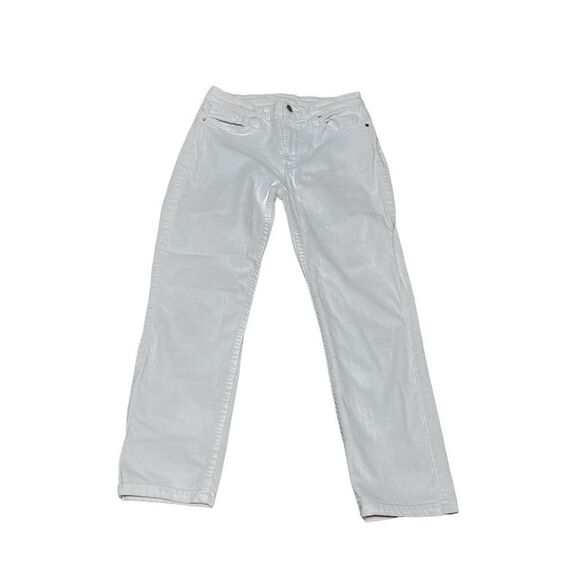 Jen7 by 7 For All Mankind White Cropped Jeans Size 2 - Picture 3 of 4